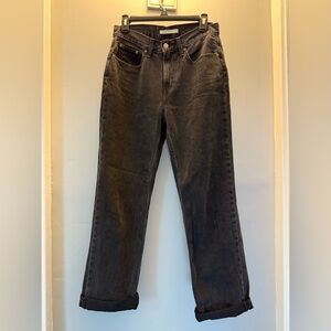 Levi's Black Straight Leg Jeans
